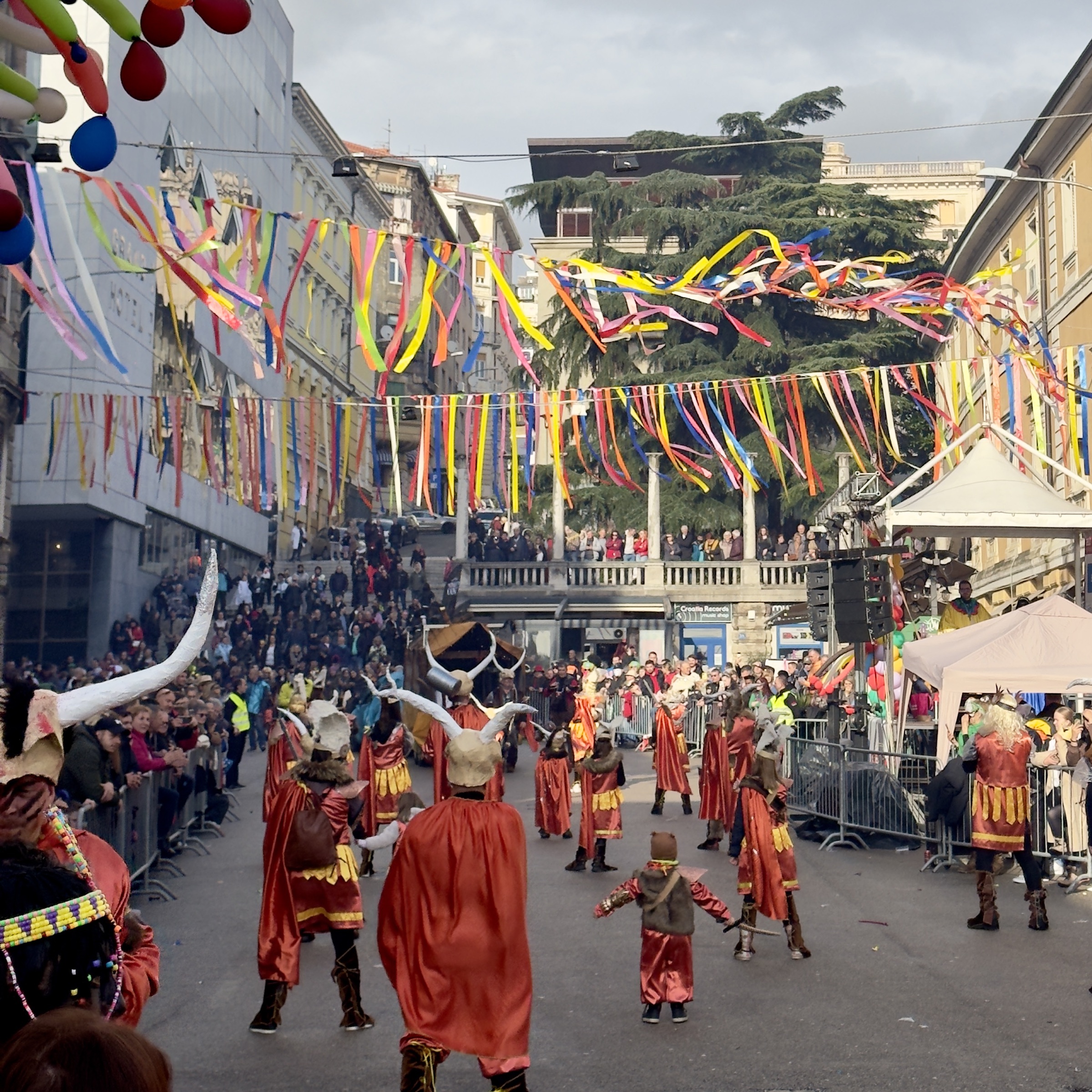 Carnival parade performers