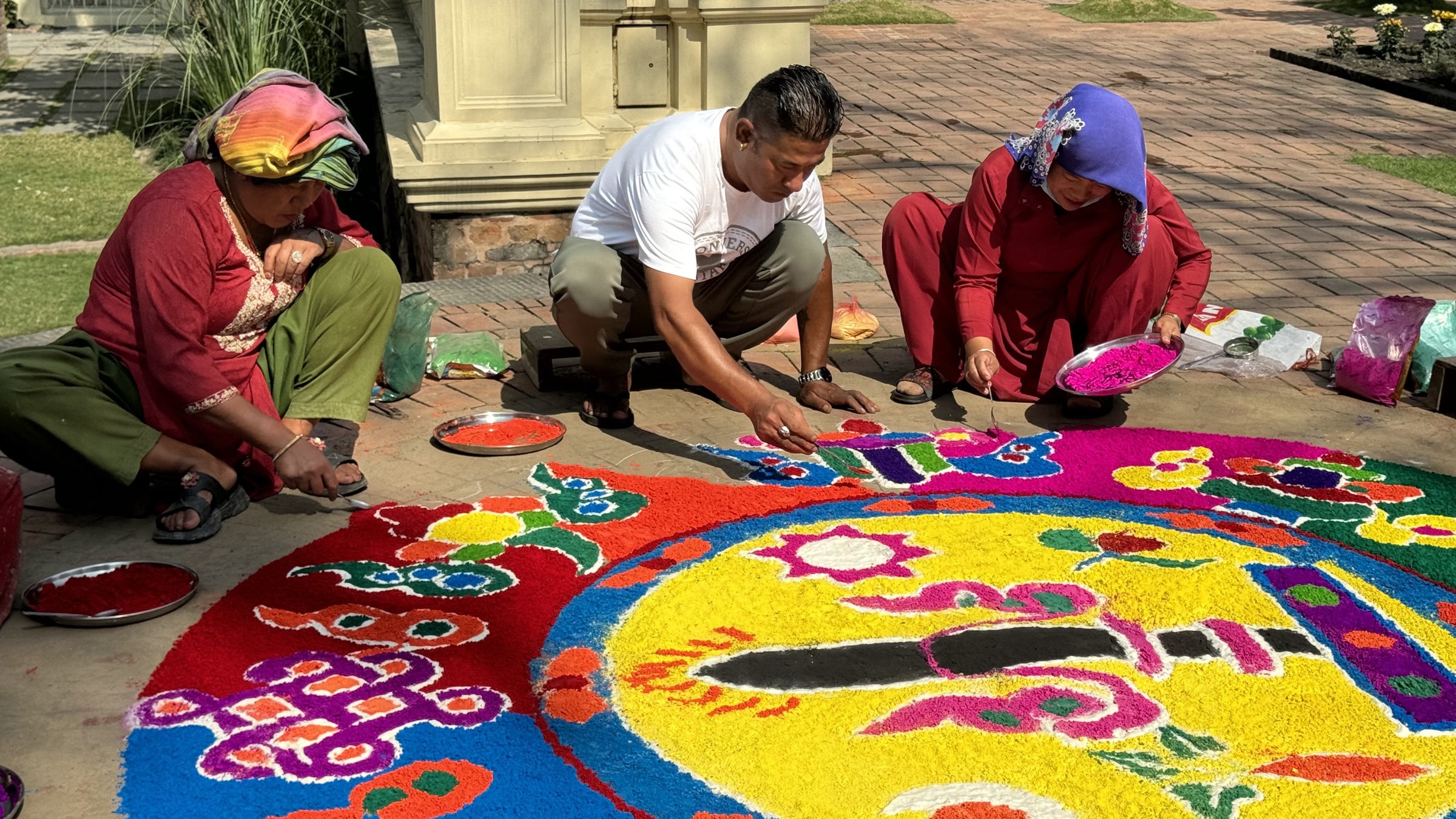 Festival street artwork